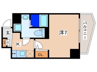 エグゼ阿倍野(601)の物件間取画像